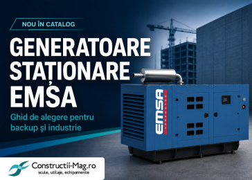 Nou în catalog: generatoare staționare EMSA pentru backup și industrie