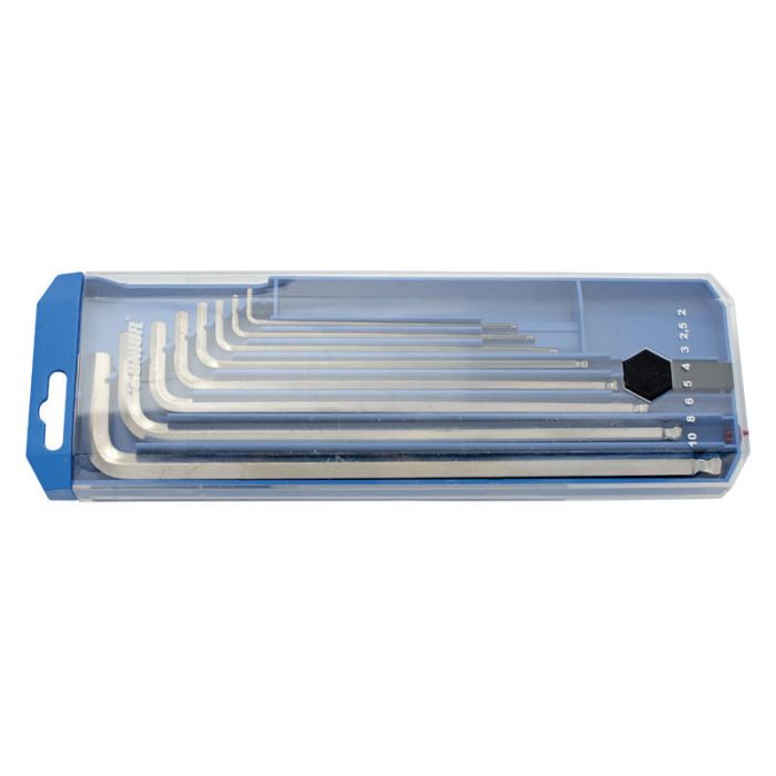 Set chei hexagonale in L Unior 220/3SLPB2, cap sferic, 2 - 10mm, 8 piese
