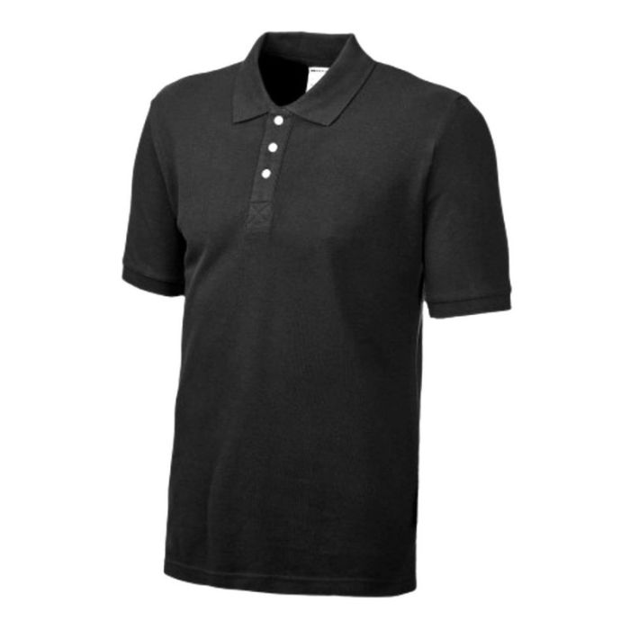 Tricou polo CONFORT marimea XXL negru bumbac 190g/mp ENERGO