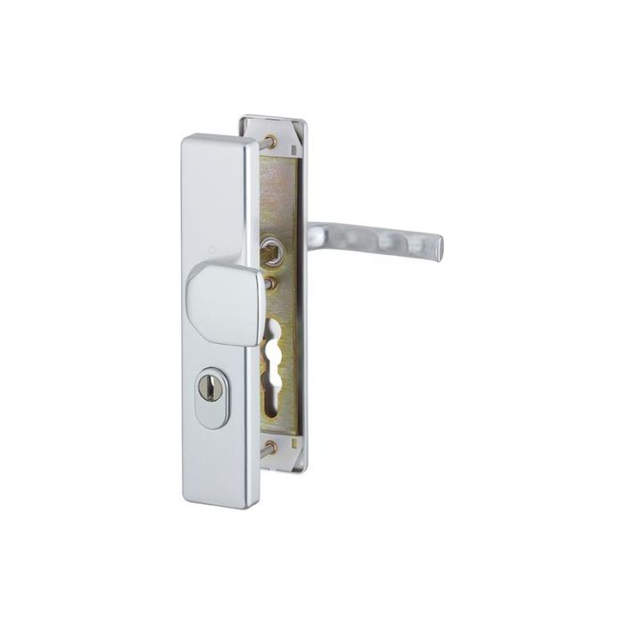 HOPPE - Maner usa Londra, argintiu, distanta gauri 72mm, grosime 37-42mm [3768630]