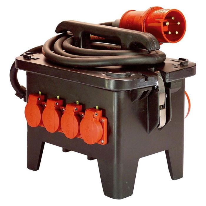 as Schwabe - Distribuitor de curent pentru santier m2 400v din cauciuc solid [60552]