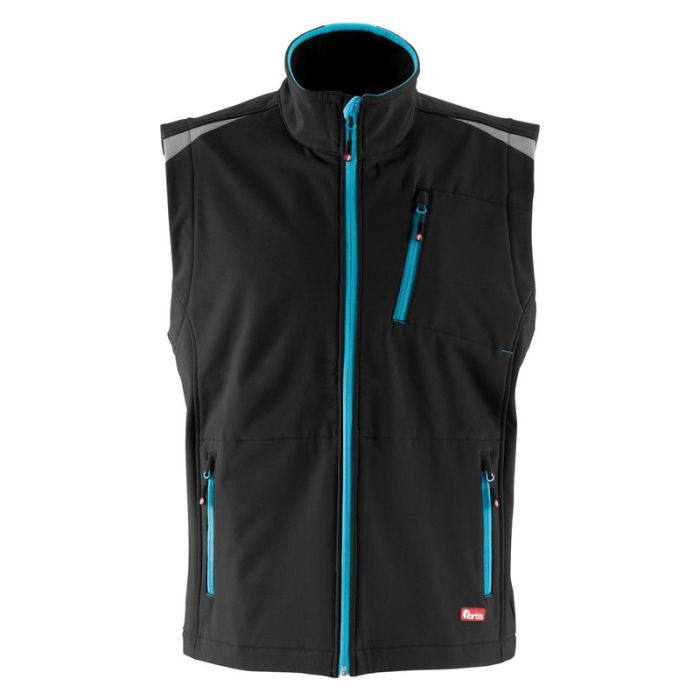 fortis - Vesta barbati, negru/turcoaz, mas. 3XL [4063726002044]