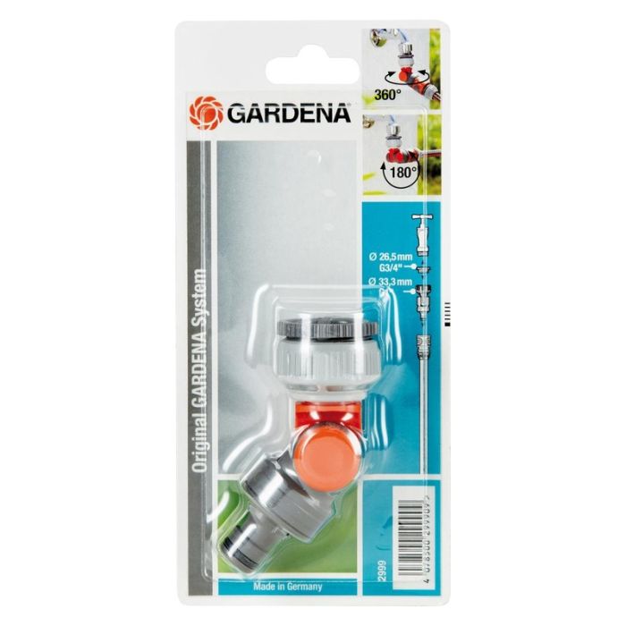 Gardena - Piesa de robinet in colt sb pentru robinet de apa (g3/4). (g1)-greutate [02999-20]