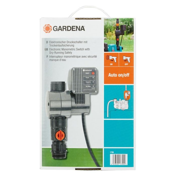 Gardena - Presostat cu electronic de siguranta pentru functionarea uscata. [01739-20]