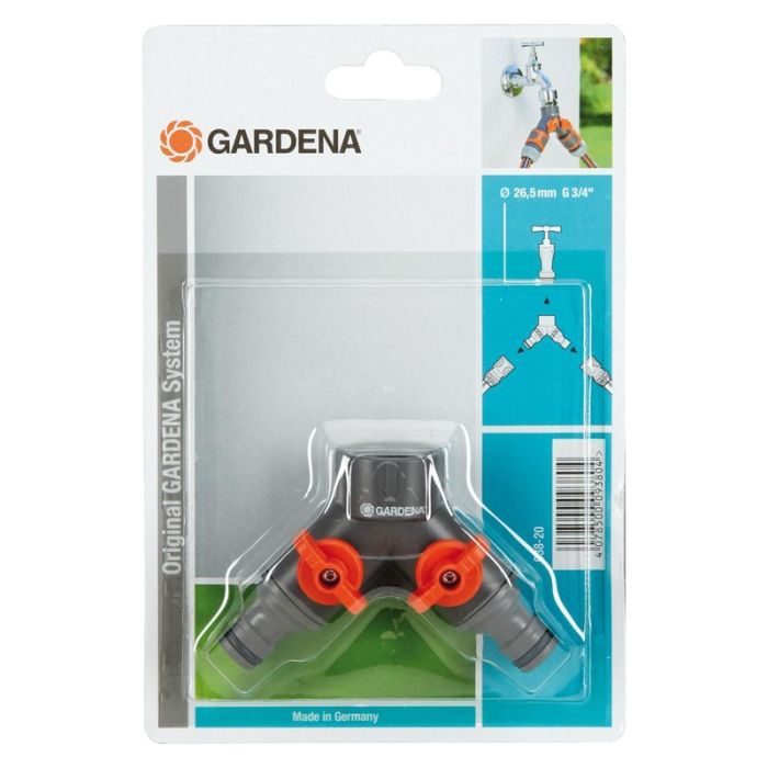 Gardena - Supapa cu doua cai pentru filet wh.m.26,5 mm (g3/4). [00938-20]