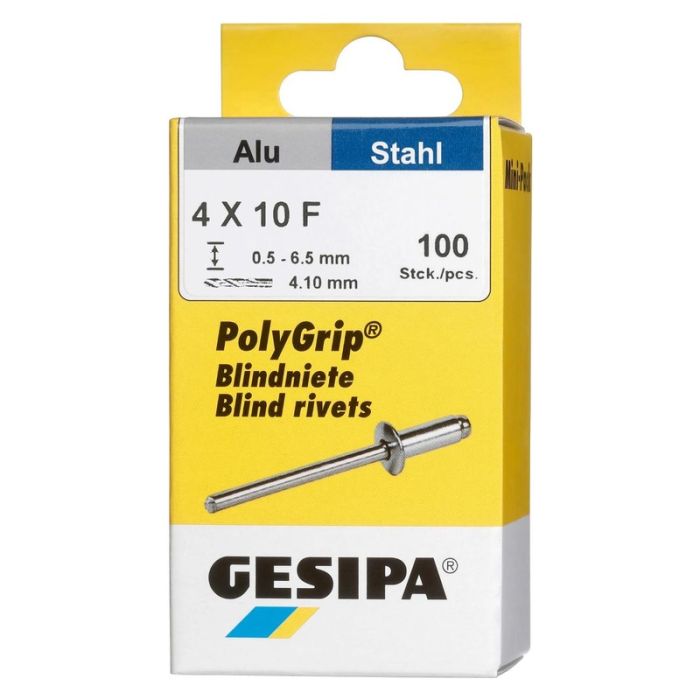 GESIPA - Mini pachet polygrip aluminiu/otel 4 x 10 gesipa [1433848]