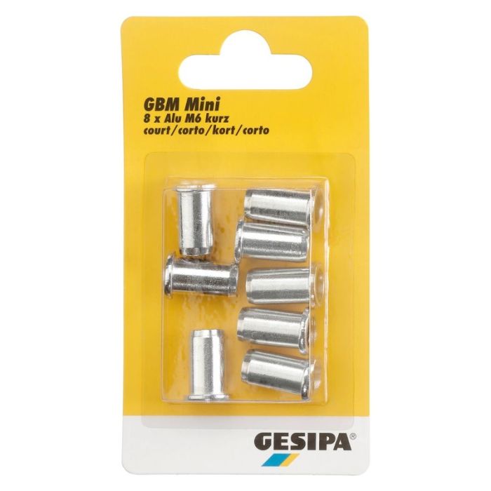 GESIPA - Piulite cu nituri oarbe din aluminiu in pachet mini m6 scurte gesipa [1433673]
