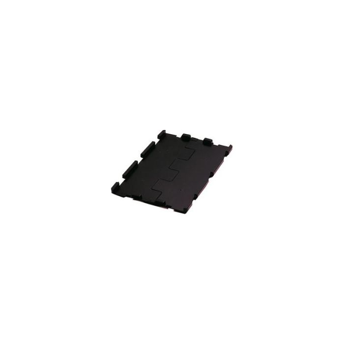 LA-KA-PE - Capac cu balamale negru pentru cutie de transport l300xd200 mm pachet de 4 [278500006]
