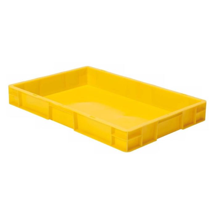 Cutie stivuibila LA-KA-PE TK600/75-0 600x400x75mm galbena fara maner