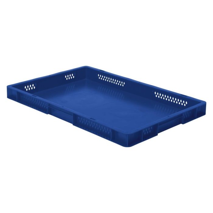 Cutie stivuibila LA-KA-PE TK600/50-0 600x400x50mm albastra fara maner