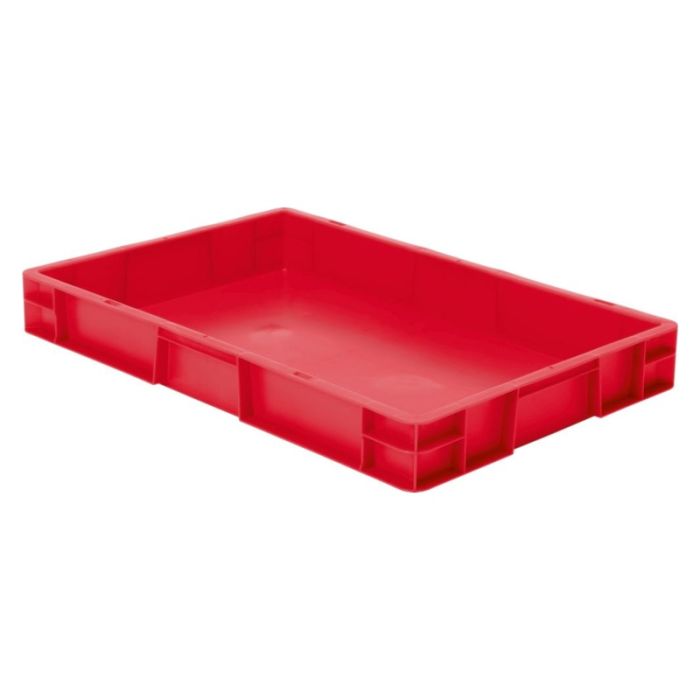 Cutie stivuibila LA-KA-PE TK600/75-0 600x400x75mm rosie fara maner