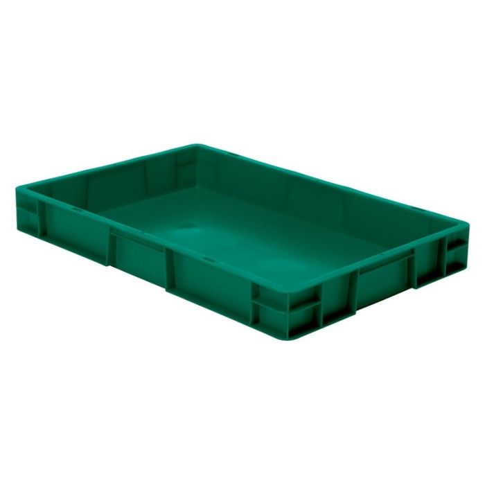 Cutie stivuibila LA-KA-PE TK600/75-0 600x400x75mm verde fara maner