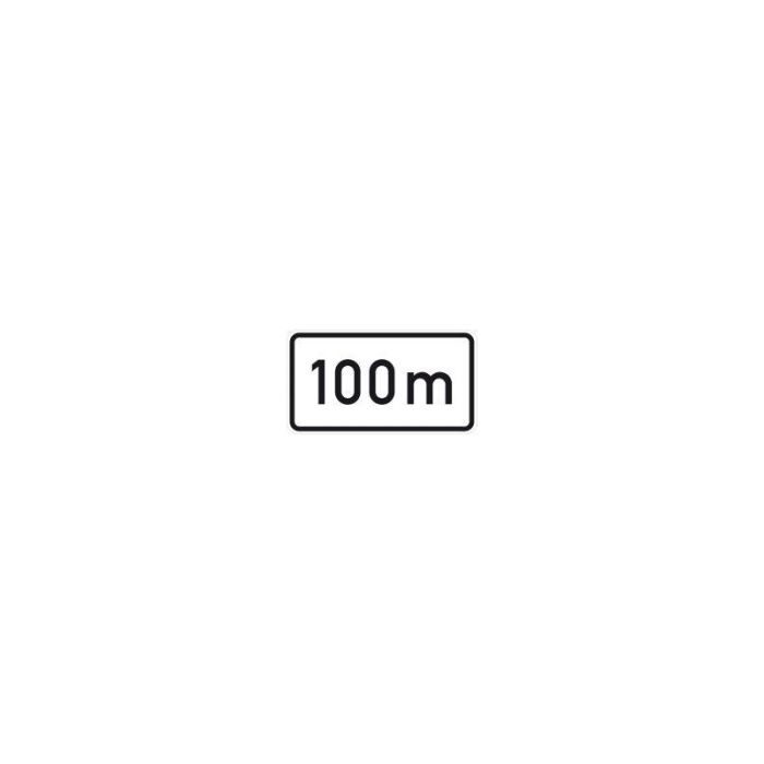 No Name - Indicator "100m", 231x420x2mm, calitate RAL RA1 [4251783600277]