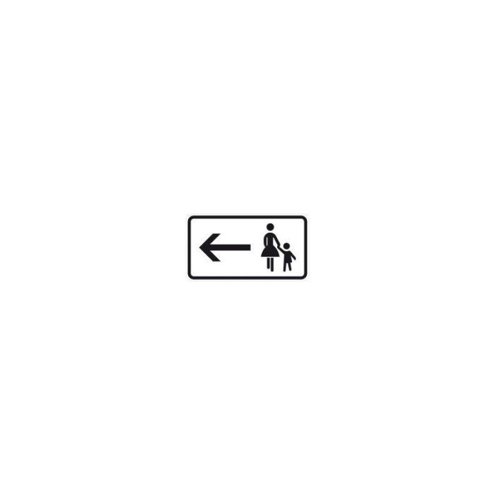 No Name - Indicator pietoni stanga, 330x600x2mm, folie RA1 [4251783600079]