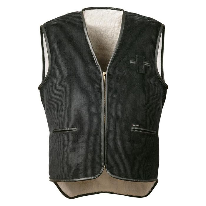 No Name - Vesta lata din catifea, marime 3xl, neagra [4025888027266]