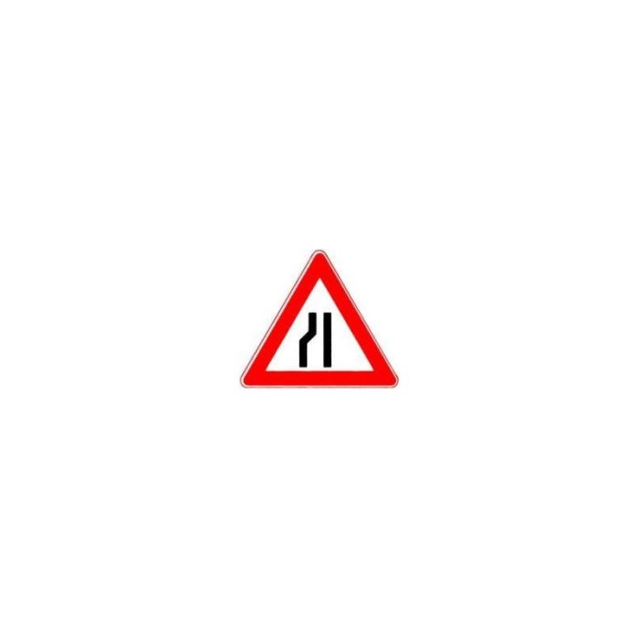 No Name - Indicator triunghi atentie drum ingustat pe stanga, 900mm, folie RA1 [4251783601823]