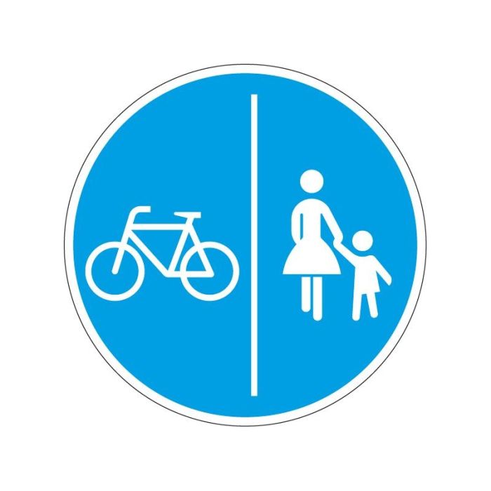 No Name - Indicator mama cu copil si biciclete 600mm, folie RA1 [4251783602455]