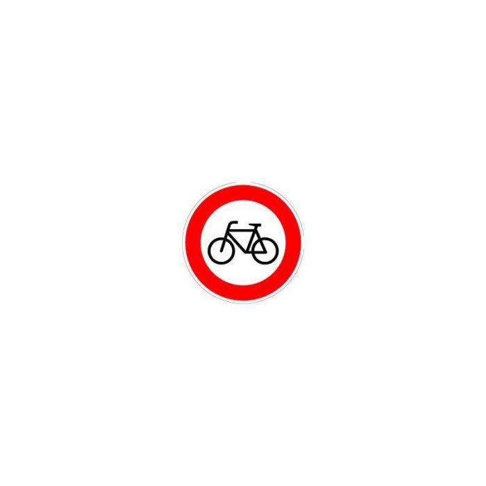 No Name - Indicator interzis biciclete, 600mm, folie RA1 [4251783602615]