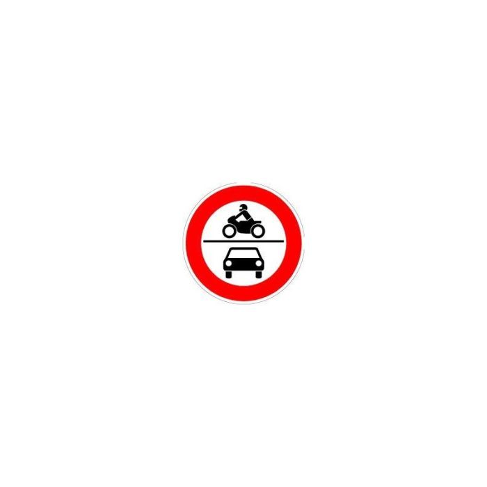 No Name - Indicator interzis vehicule si motociclete, 600mm, folie RA2 [4251783606200]
