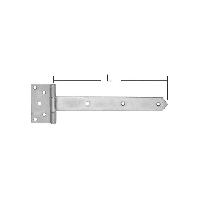 Pollmann - Agatat in cruce 40x3,5x500mm galvanizat stralucitor [1126500]