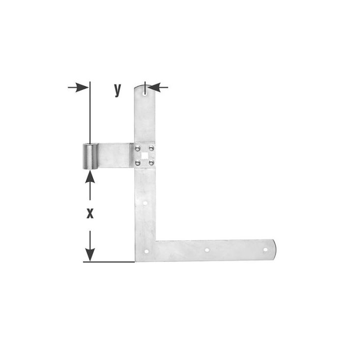 Pollmann - Pereche collari d13 250x200mm zincat usor [1252500]