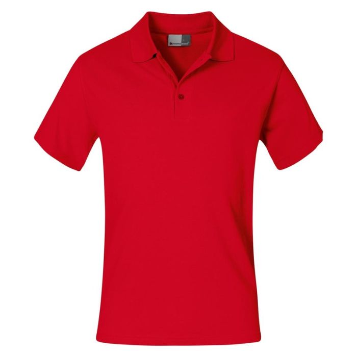 promodoro - Tricou Polo 4001, rosu, mas. M [4001F-36-XL]