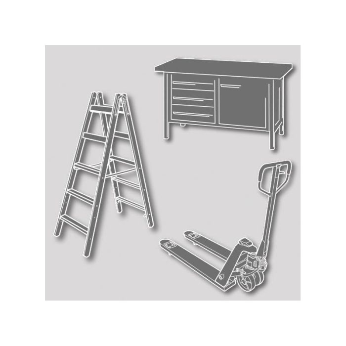 Raaco - Etichete pentru sertar tip 150-01 set alb = 48 buc [107761]