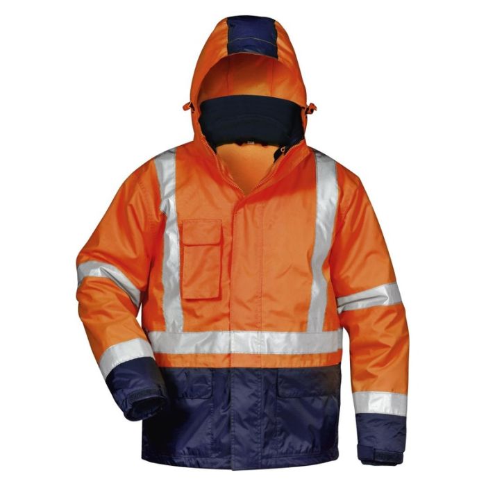 SAFESTYLE - Jacheta de inalta vizibilitate UDO, portocaliu/albastru, mas. M [23503/M]