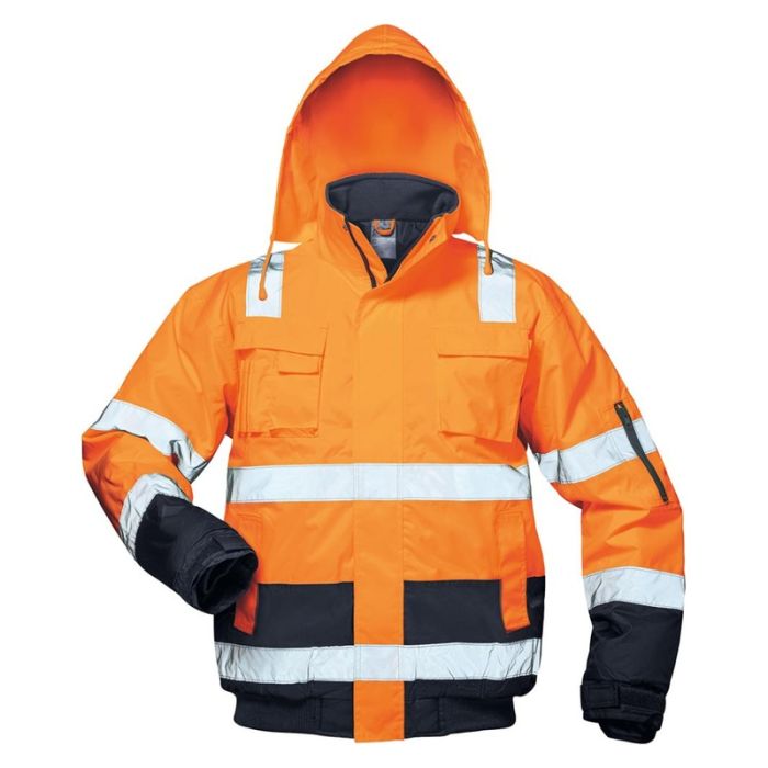 SAFESTYLE - Jacheta pilot reflectorizanta Jonas, portocaliu/albastru, mas. S [23545/S]