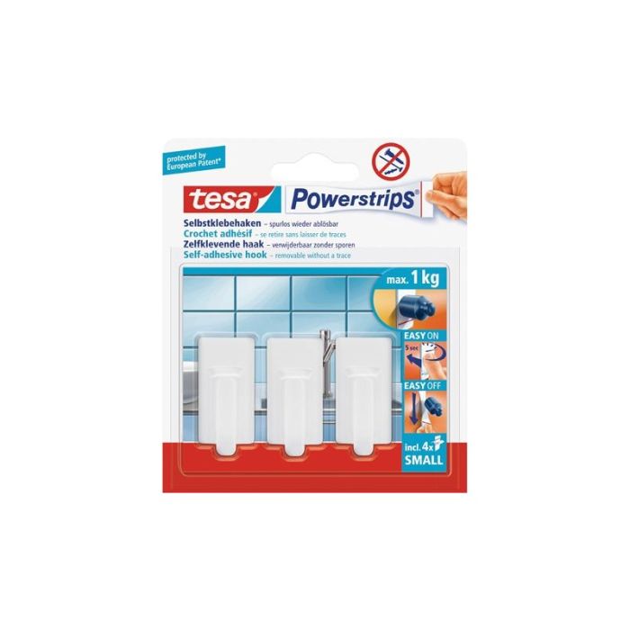 Tesa - Powerstrips hook small oval cromat [57543-00012-20]