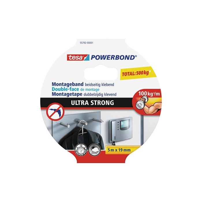 Tesa - Tesa powerbond ultra strong 5 m: 19 mm [55792-00001-02]