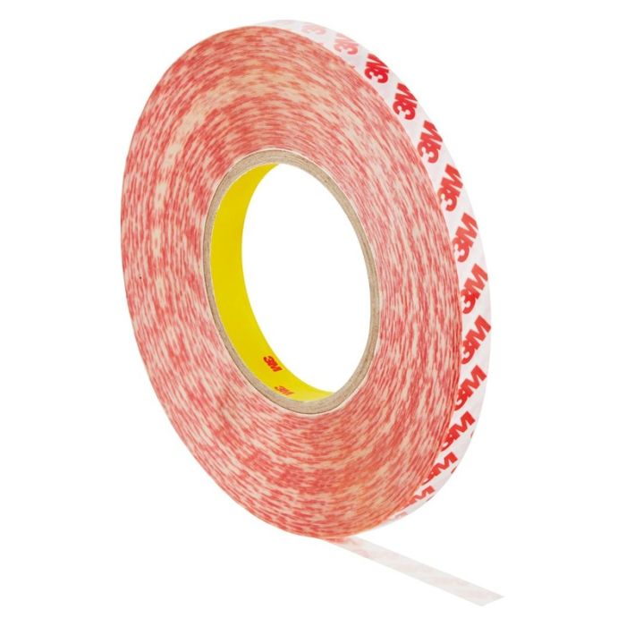 Banda dublu adeziva 3M GPT-020F, transparenta, 12mm, 50m