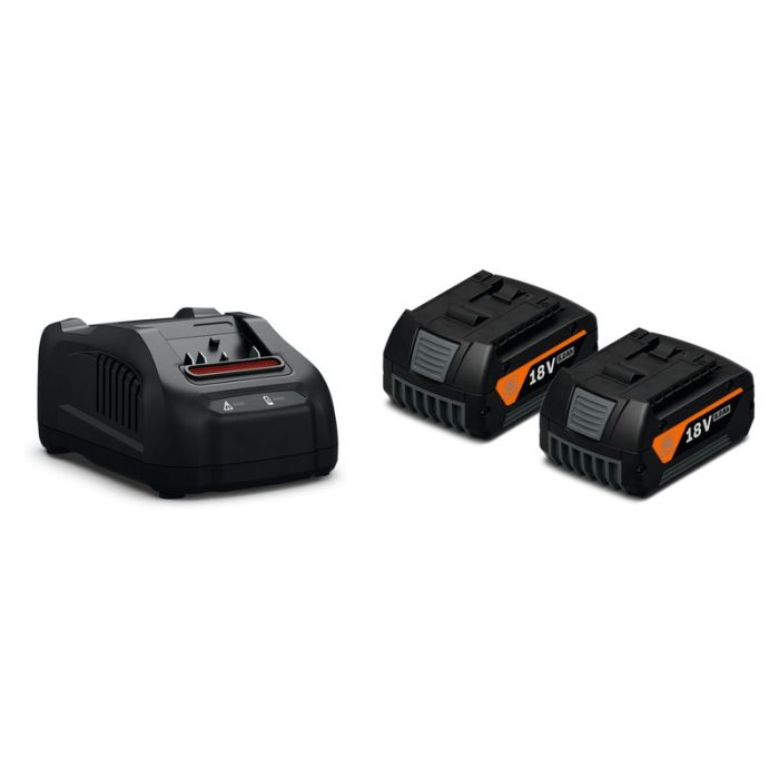 Set 2 acumulatori Fein GBA 18V 5Ah si incarcator GAL 1880 CV