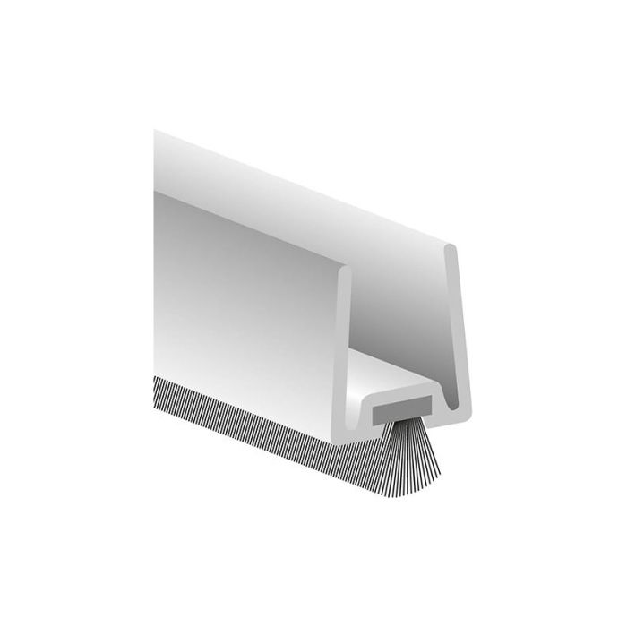 Ellen - Profil usa sticla gdp m. moale. perie pp aluminiu argintiu, l2250, ts 8 [4601601]