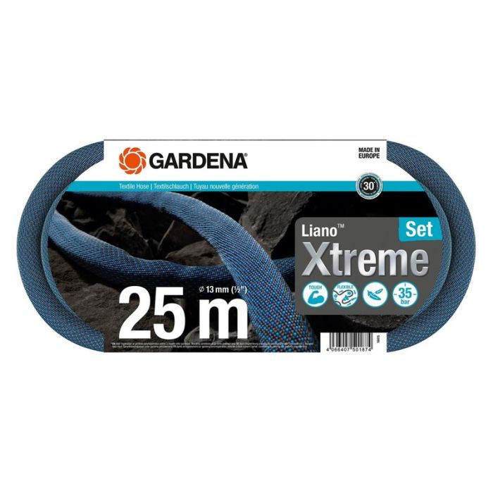 Gardena - Set furtun textil liano xtreme 1/2" 25m [18475-20]