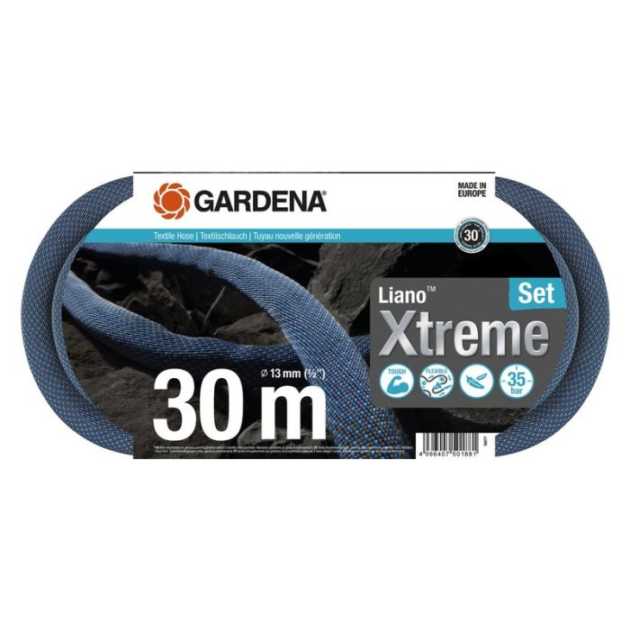 Gardena - Set furtun textil liano xtreme 1/2" 30m [18477-20]