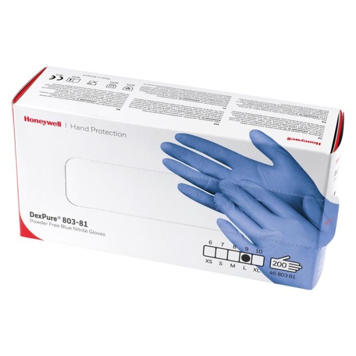 Honeywell - Manusi de unica folosinta Dexpure 803-81, albastru, mas. XS [4580381-XS]