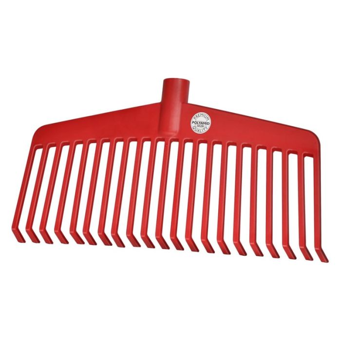 Ideal - Matura frunze nailon rosu 21 dinti perie de lucru 38cm [66520540]