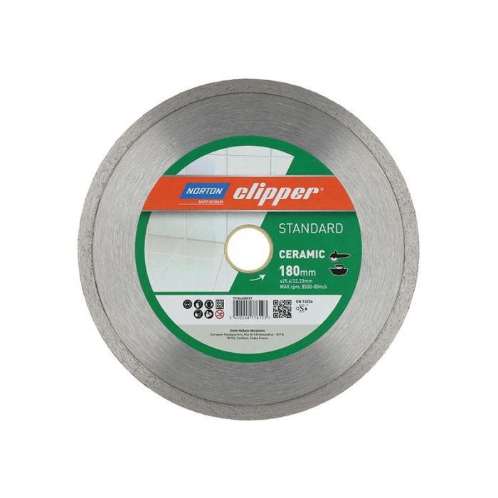 Norton - Disc diamantat Standard Ceramic, 180mm [70184608557]