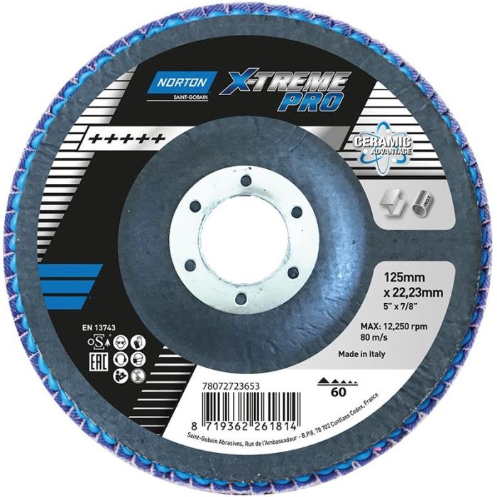NORTON - Disc lamelar X-TREME PRO, 125mm, P60 [78072723653]