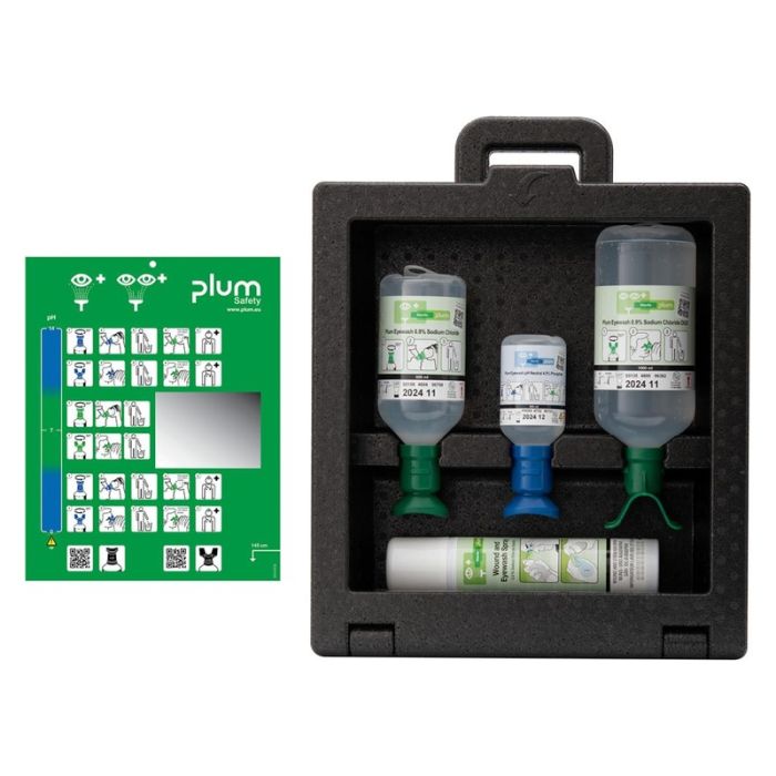 Plum - Sticla pentru perete pentru curatare ochi, iBox 3, set [4931]