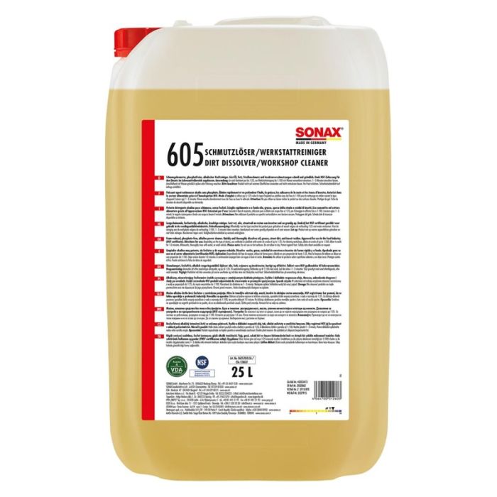 SONAX - Sonax pentru indepartarea murdariei/detergent atelier 25 litri [06057050]