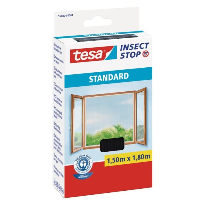 Tesa - Tesa® suport pentru paravane banda velcro pentru ferestre antracit 1,5m:1,8m [55680-00001-02]