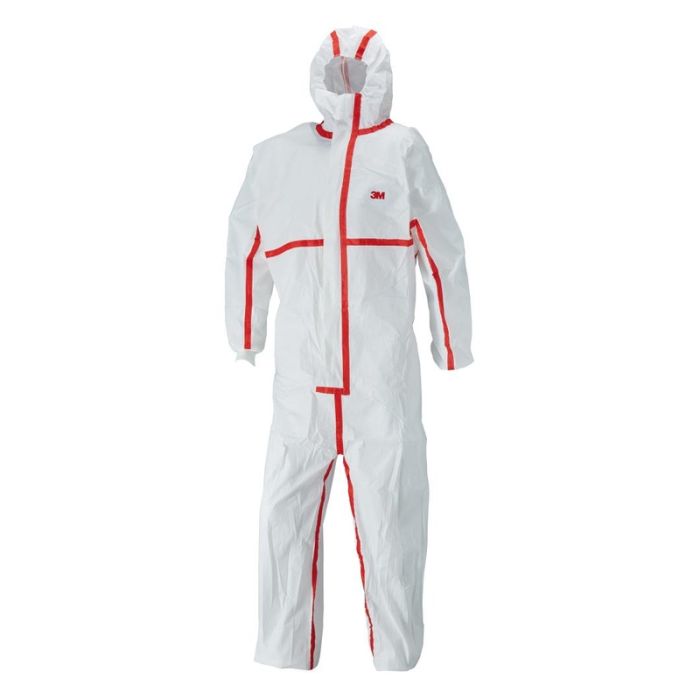 Combinezon 3M 4565, alb/rosu, tip 4/5/6, mas. 4XL