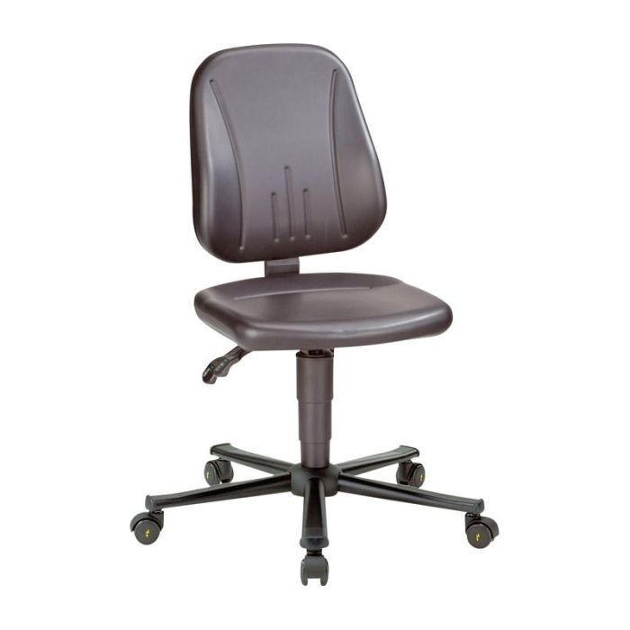 Bimos - Scaun de lucru bimos esd unitec 2, negru inaltime sezut 440-620 mm piele artificiala, cu roti [9653E-2571]