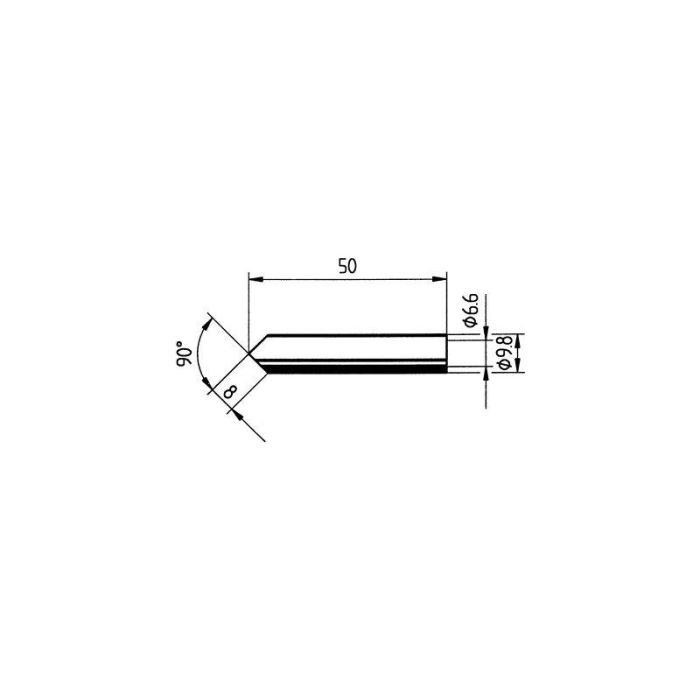 Ersa - Varf de lipit ersadur nr. 8328.0 mm, tesit ersa [832MDLF/SB]