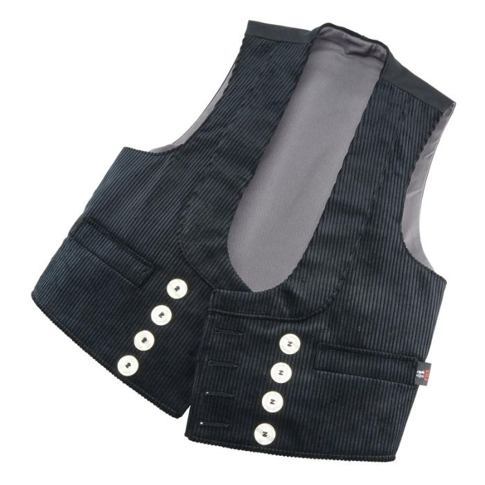 FHB - Vesta de breasla heiner, trenkercord, neagra, marime 58 [50016-20-58]