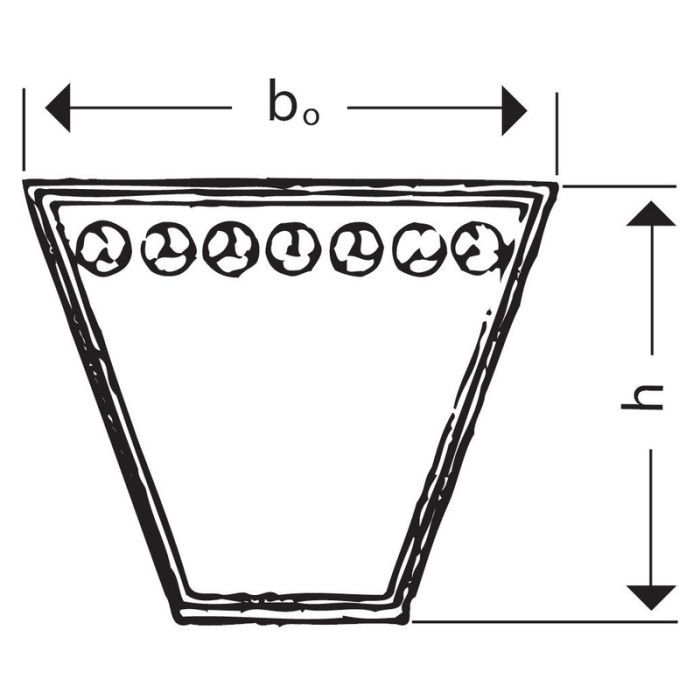 No Name - Curea trapezoidala XPB, 2500mm [4045786259521]