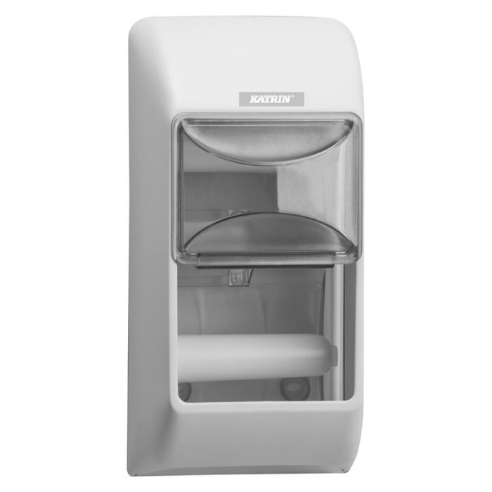 Dozator de hartie igienica katrin pentru 2 role, alb [6414300092384]