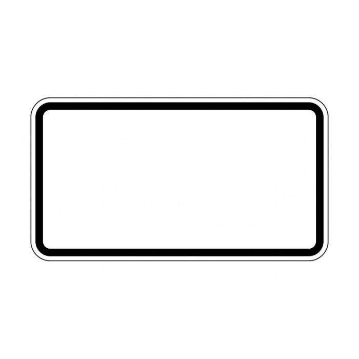 No Name - Indicator alb cu margine neagra, 330x600x2mm, calitate RAL RA2 [4251783605807]